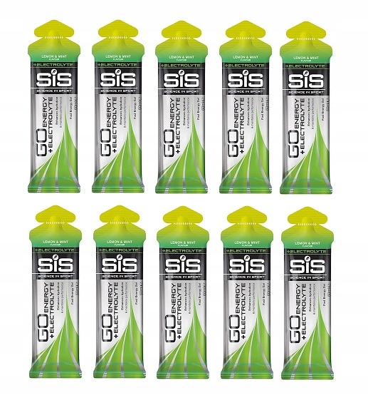 10x ŻEL ENERGETYCZNY Z ELEKTROLITAMI SIS GO ELECTROLYTE 60ML CYTRYNA MIĘTA