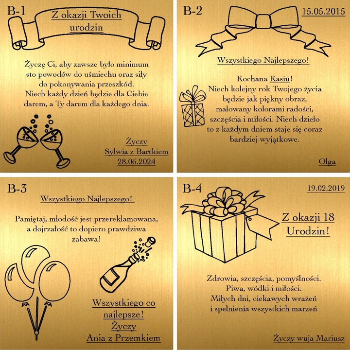 Złote Kolczyki z Cyrkoniami w Kształcie Serca GRAWER GRATIS dla Żony Córki