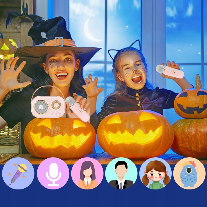 MIKROFON BEZPRZEWODOWY KARAOKE GŁOŚNIK BLUETOOTH C20 PLUS + 2 MIKROFON