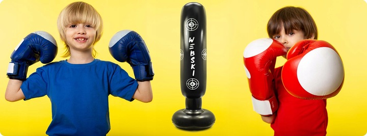 Worek Treningowy Bokserski Stojący 165cm dla Dzieci Młodzieży Boks Karate