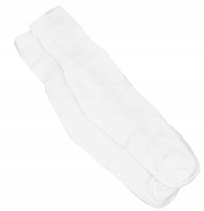 15 par SKARPETY białe BAWEŁNA polskie frotte CIEPŁE WYSOKIE MĘSKIE 43-46
