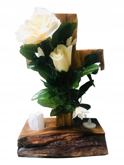 STROIKI na CMENTARZ STROIK na GRÓB drewniany KRZYŻ