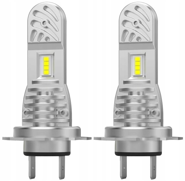 Żarówki LED H7 komplet Mocne 14000 LM 6000K LED 1:1 80W Canbus +1000%