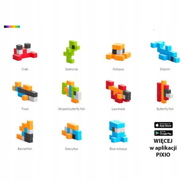 KLOCKI MAGNETYCZNE PIXIO MINI OCEAN 75 EL STORY