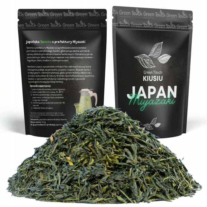 Herbata zielona japońska JAPAN SENCHA MIYAZAKI 50 g GŁADKA I HARMONIJNA