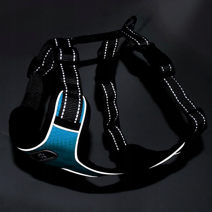 SZELKI DLA MAŁEGO PSA BEZUCISKOWE REGULOWANE ODBLASKOWE GUARD ASTRO r. M