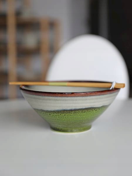 Miska Talerz RAMEN z pałeczkami Ceramiczna Ombres1 L