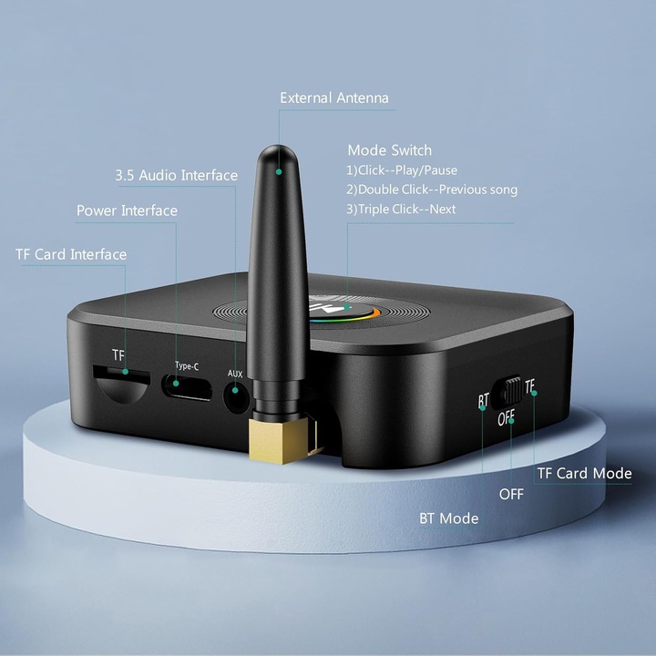 odbiornik Bluetooth 5.1 AUX MINI-JACK Adapter