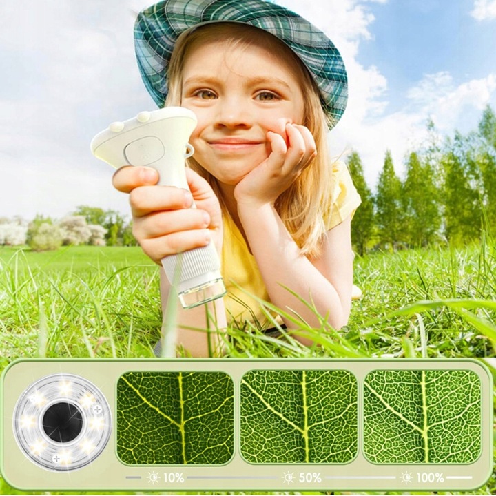 MIKROSKOP CYFROWY OPTYCZNY KIESZONKOWY DLA DZIECI LED PRZYBLIŻENIE 1000X HD