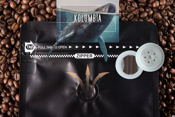 Kawa Ziarnista Świeżo Palona 100% Arabica Kolumbia 1KG Do Ekspresu