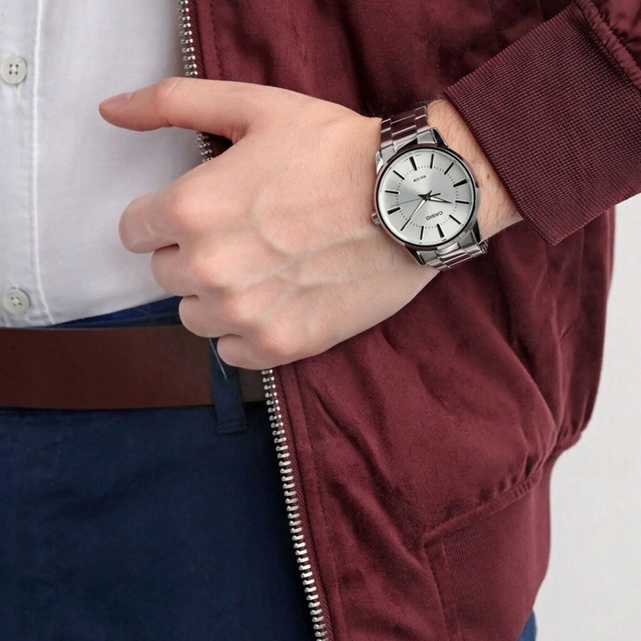 ZEGAREK MĘSKI CASIO MTP-1303PD stalowy klasyczny +BOX +GRAWER