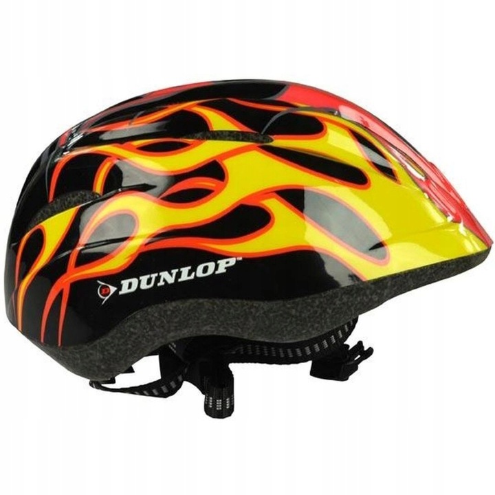 KASK ROWEROWY DZIECIĘCY REGULOWANY DUNLOP R. (48-52CM ) - FIRE