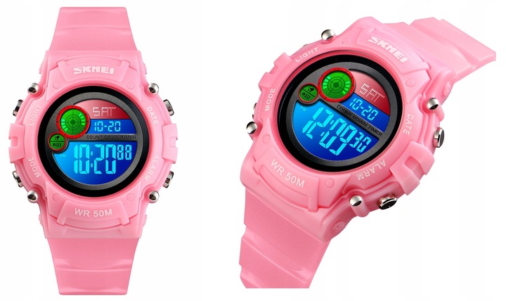 SUPER ZEGAREK DZIECIĘCY KOLOROWE LED NOWY MODEL DLA CHŁOPCA DLA DZIEWCZYNKI