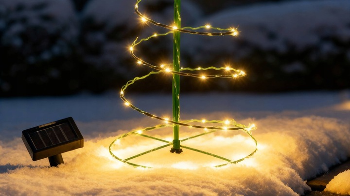 Choinka led lampki zewnętrzne ozdoba świetlna świąteczna do ogrodu 80 cm