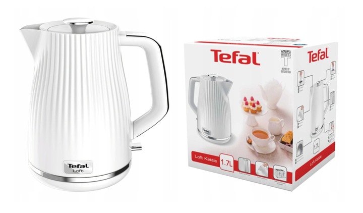 CZAJNIK ELEKTRYCZNY BEZPRZEWODOWY KO250130 LOFT BIAŁY 1,7L 2400W