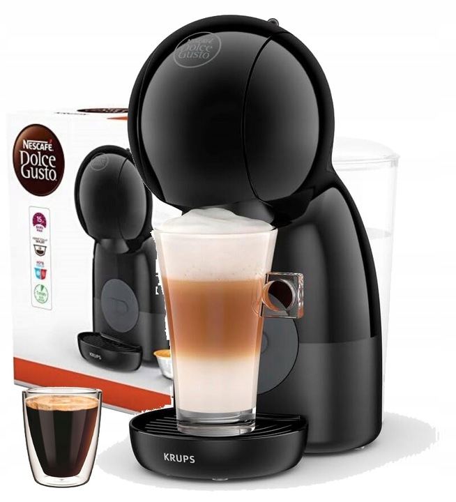 EKSPRES KAPSUŁKOWY KRUPS DOLCE GUSTO PICCOLO XS KP1A3B 1600W 15BAR 0,8L