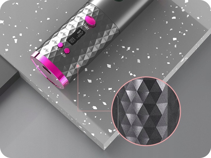 LOKÓWKA AUTOMATYCZNA LCD TIMER OBROTOWA FALOWNICA LOKÓWKA DO WŁOSÓW