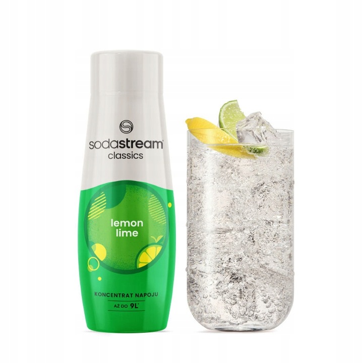 Zestaw Syrop koncentrat do wody SodaStream Lemon Lime 2x440 ml Torba GRATIS