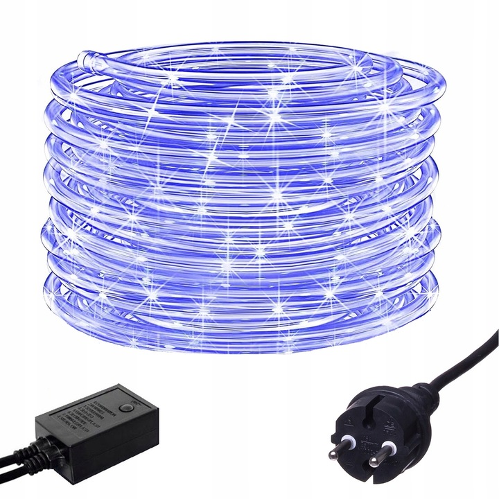 WĄŻ ŚWIETLNY ZEWNĘTRZNY 240 LED LAMPKI CHOINKOWE IP44 10m WIELOKOLOWY
