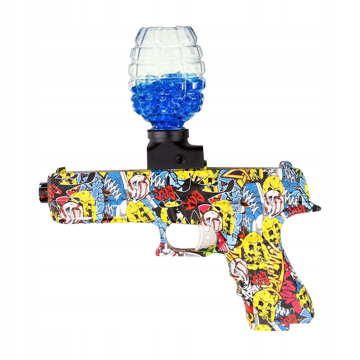 KARABIN PISTOLET AUTOMAT NA KULKI ŻELOWE WODNE ORBEZZ 7-8 MM GLOCK GRAFFITI