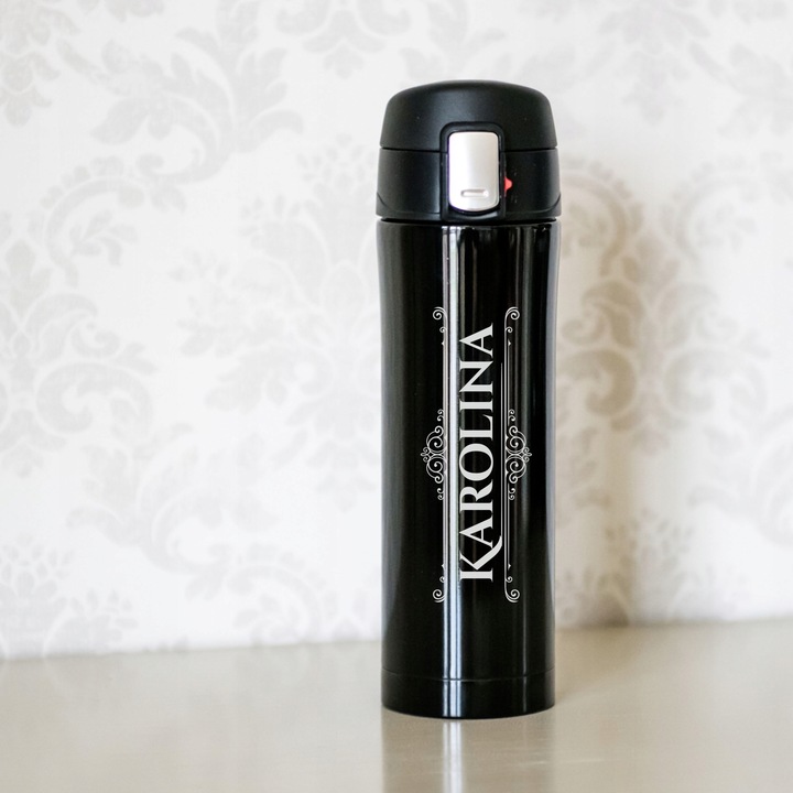 Kubek termiczny z imieniem własnym GRAWER imienia DŁUGO TRZYMA TEMPERATURĘ