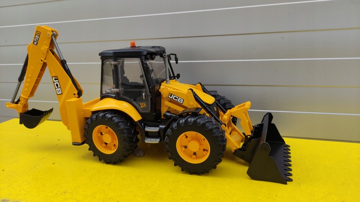 Duży model Koparko - Ładowarka JCB 5CX eco - Ruchome Części - Bruder 02454