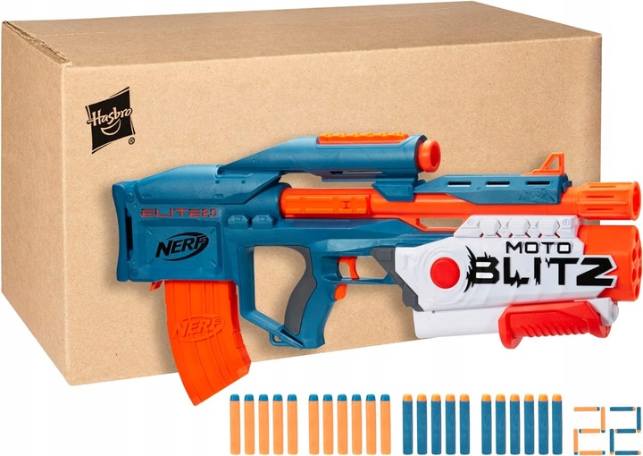 PISTOLET NERF ELITE MOTOBLITZ 2w1 AUTOMATYCZNY KARABIN I SHOTGUN