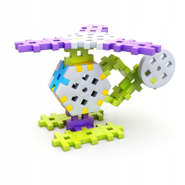 KLOCKI KONSTRUKCYJNE WAFLE MELI Basic Constructor 400 EL MINI GOFRY PUZZLE