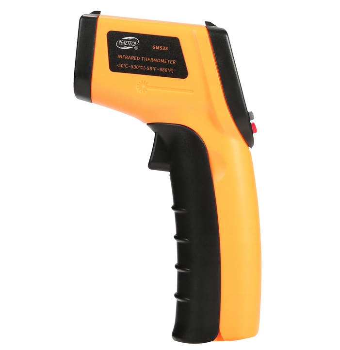 PIROMETR TERMOMETR LASEROWY BEZDOTYKOWY MIERNIK TEMPERATURY -50 +530 st.C