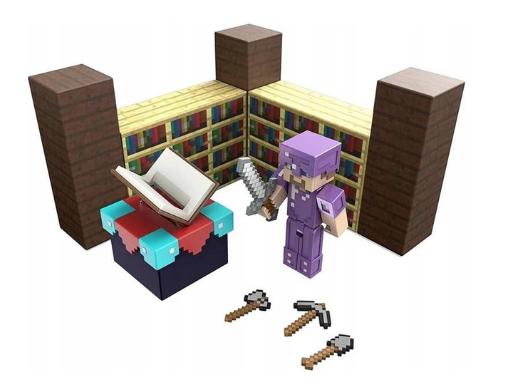 MINECRAFT ZESTAW MAGICZNY POKÓJ FIGURKA STEVE GYB6