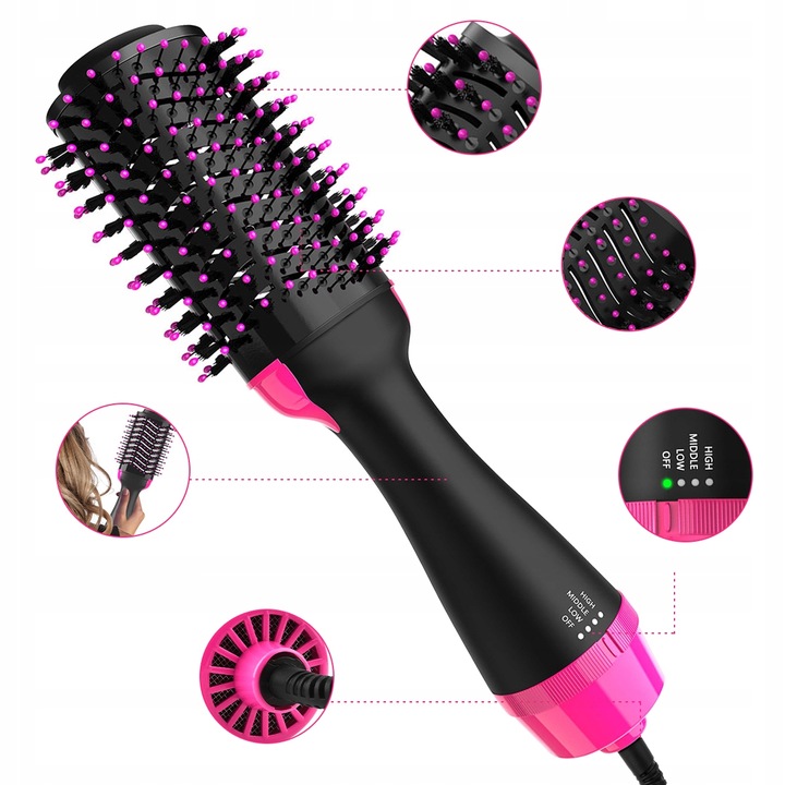 Suszarka Do WłOsóW Prostownica Szczotka LokóWka
