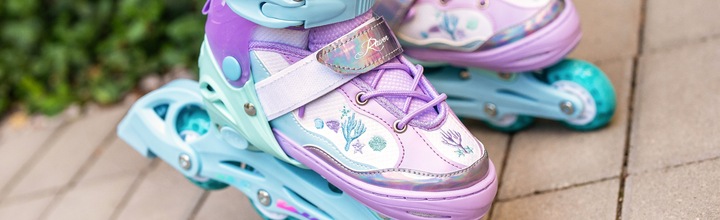 Rolki Wrotki 3w1 Regulowane RAVEN Isla 34-37 Kółka LED