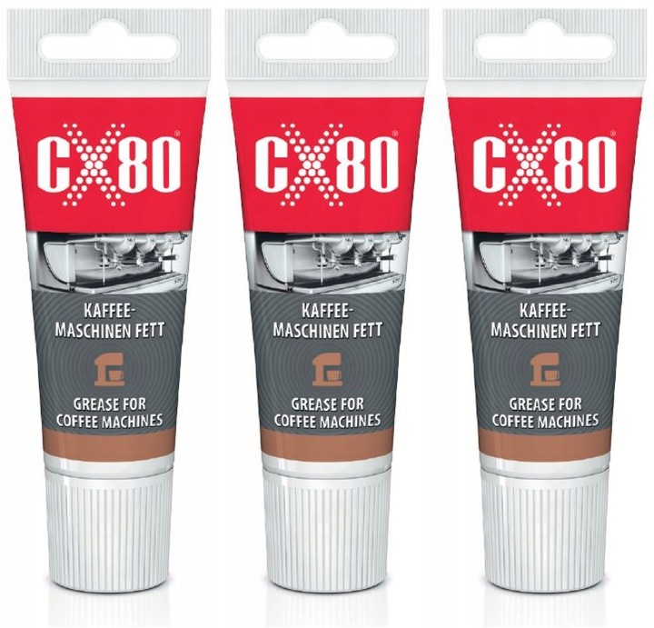 CX80 SMAR SILIKONOWY SPOŻYWCZY NSF DO EKSPRESU DO KAWY 40G TUBKA ZESTAW x3