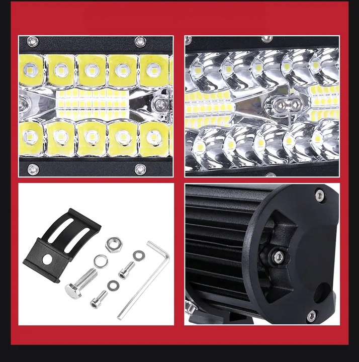 LAMPA ROBOCZA LED 800W LIGHTBAR COMBO 80CM BELKA DALEKOSIĘŻNA LISTWA 12-24V