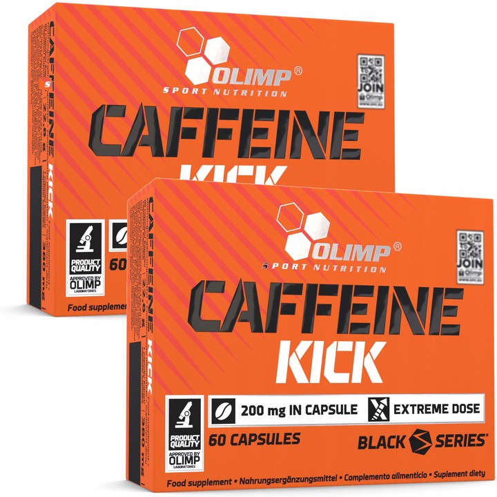 OLIMP CAFFEINE KICK 2x60 kaps KOFEINA ENERGIA 200mg