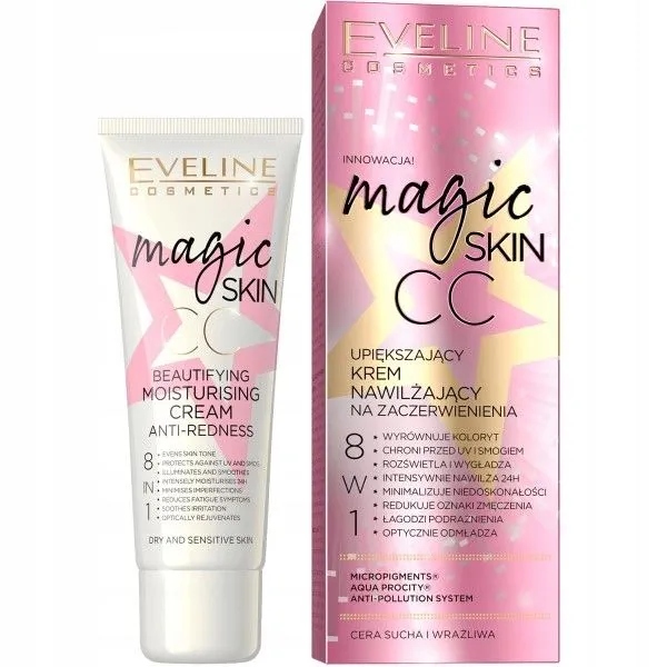 Eveline Magic Skin CC krem na zaczerwienienia 8w1