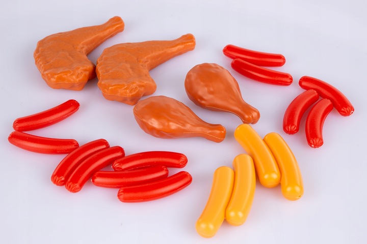 KINDERPLAY PLASTIKOWE WARZYWA OWOCE DO KUCHNI DLA DZIECI 120 elementów