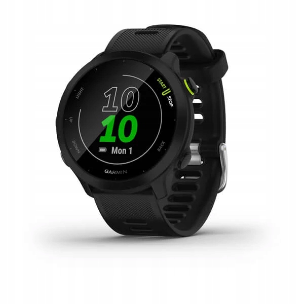 Czarny Zegarek sportowy GARMIN Forerunner 55 GPS