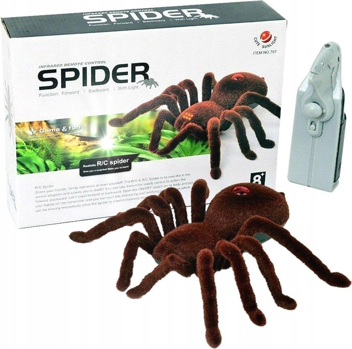 PAJĄK TARANTULA ZDALNIE STEROWANY RC + PILOT 8+
