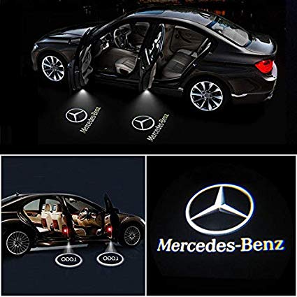 2x LED LOGO PROJEKTOR MERCEDES A B C M ML GL 4MATIC GLE GLA GLC