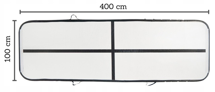 MATA GIMNASTYCZNA DMUCHANA ŚCIEŻKA AKROBATYCZNA 4m MATERAC ĆWICZEŃ AIRTRACK