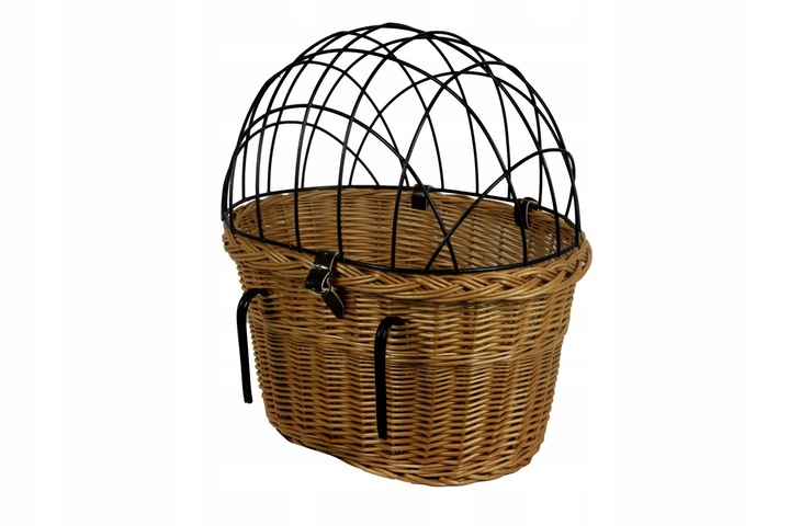 KOSZYK z wikliny na rower do przewozu psa KOSZ XL1