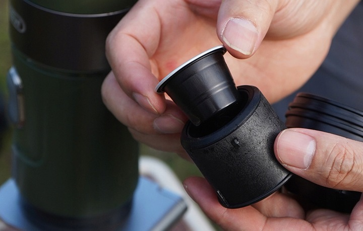 Przenośny Ekspres Do Kawy Hibrew H4b Gn Z Akumulatorem 3w1 15bar 60ml Etui