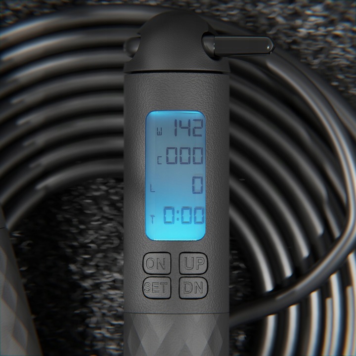 Skakanka z kulkami licznikiem LED regulacją i linką 280cm