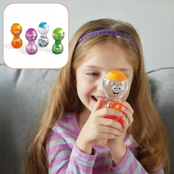 Tuby sensoryczne Wyraź swoje uczucia butelki emocje zestaw 4 szt. część 2