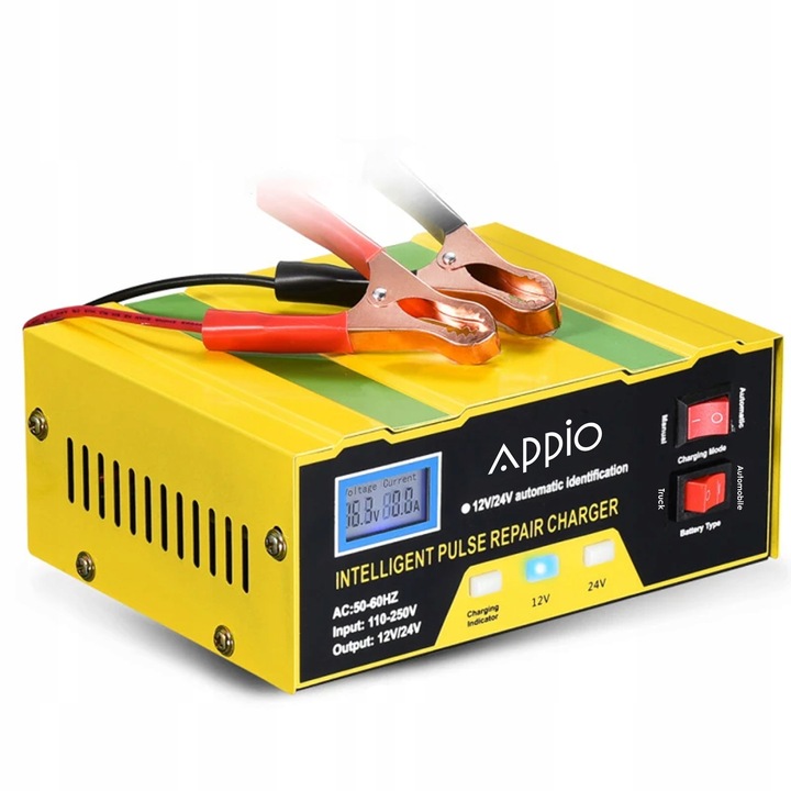 PROSTOWNIK SAMOCHODOWY Z FUNKCJĄ NAPRAWY 12V 24V ŁADOWARKA DO AKUMULATORA