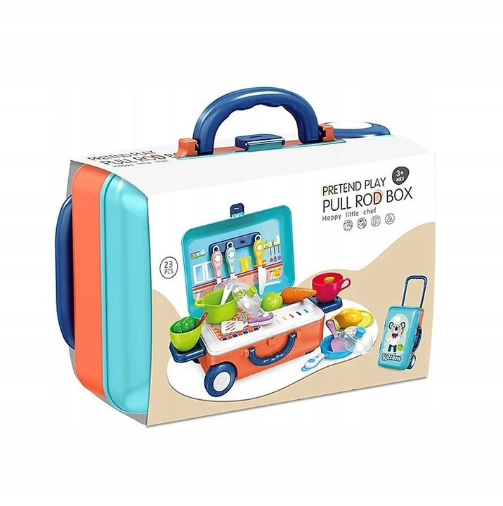 ZESTAW KUCHNIA W WALIZCE Kuchenka do gotowania ZABAWKA DLA DZIECI WALIZKA