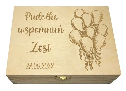PUDEŁKO WSPOMNIEŃ PREZENT ROCZEK CHRZEST NARODZINY