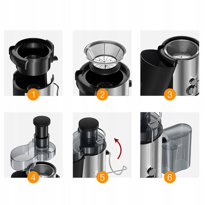 SOKOWIRÓWKA WYSOKOOBROTOWA DO SOKU WYCISKARKA NA SOK 800W