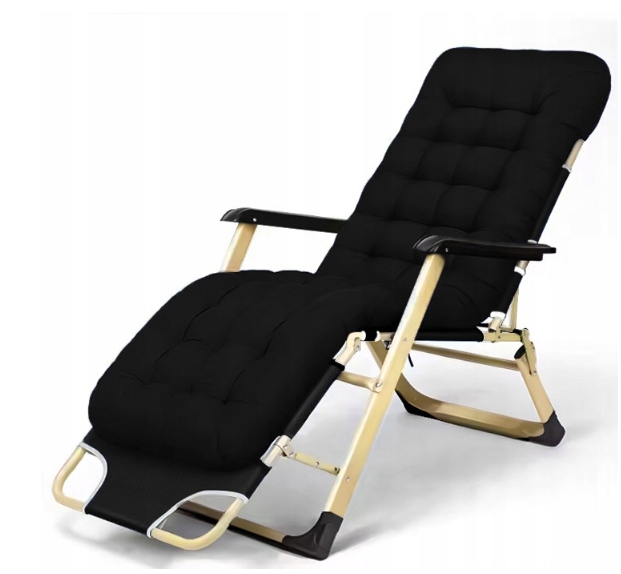 LEŻAK OGRODOWY FOTEL PODUSZKA PLAŻOWY TURYSTYCZNY ROZKŁADANY WYGODNY MOCNY